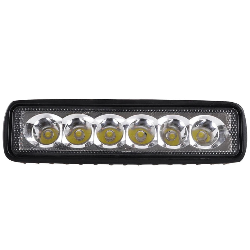 6LED Car Work Light 18W High Bright Waterproof Spotlight Moto Auto Offroad SUV Truck Headlights Driving Lamp 12V Car Accessories