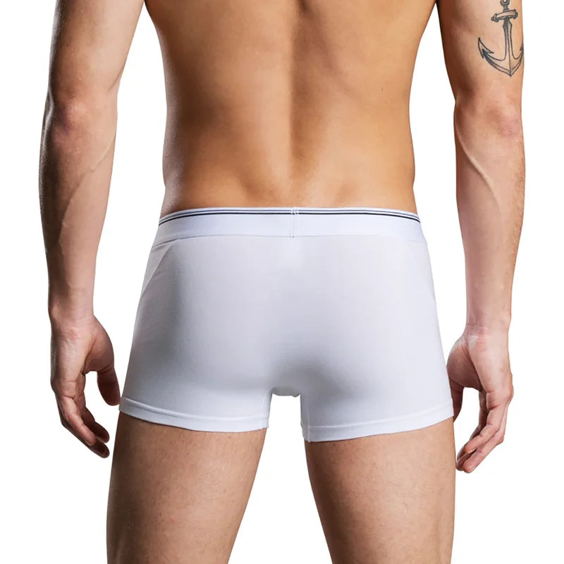 3PCS/Lots Men Cotton Underwear Seamless Boxer Shorts Cuecas Panties 3XL Breathable Boxershorts Ropa Interior Hombre Underpants