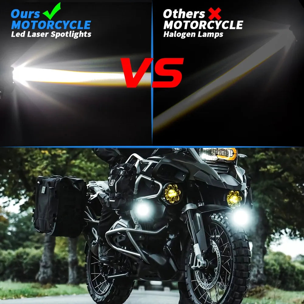 2Pcs 3Inch Motorcycle Fog Light Brighter Lamp Off Road Driving Light OffRoad for BMW ATV UTV Truck F800GS F700GS Auxiliary Light