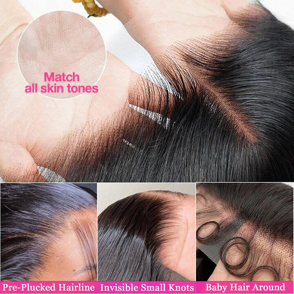 30 36inch Straight Glueless Wigs 100% Human Hair Ready To Wear And Go Preplucked 13x6 Hd Lace Wig For Women On Clearance Sale