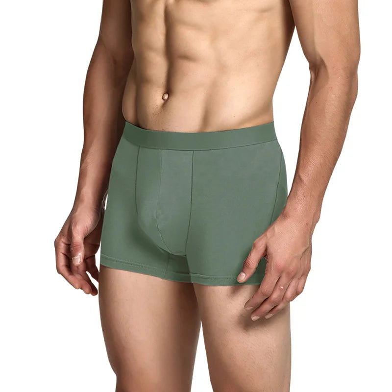 3PCS/Lots Men Cotton Underwear Seamless Boxer Shorts Cuecas Panties 3XL Breathable Boxershorts Ropa Interior Hombre Underpants