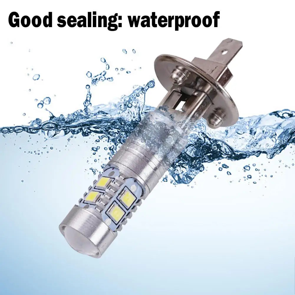 2pcs Super Bright H1 LED Headlight Kit High Low Beam Fog Driving Bulbs 6500K Truck Fog Auto Light SUV Headlamp