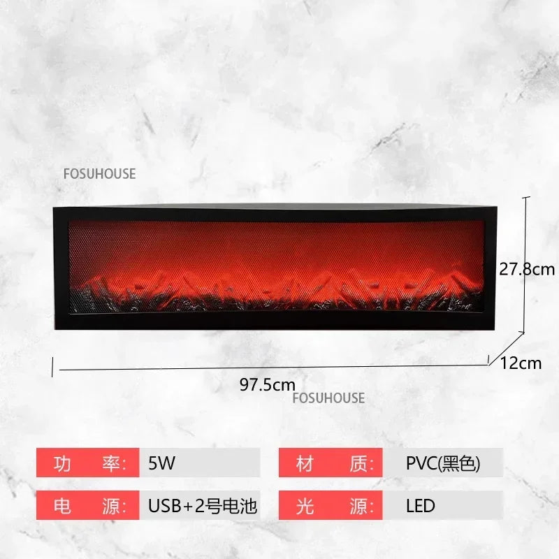 3D Simulierte Kamine Flamme Lampe Gefälschte Brennholz Kamin Europäische Dekoration Ornamente Licht Wohnzimmer TV Schrank Kamin
