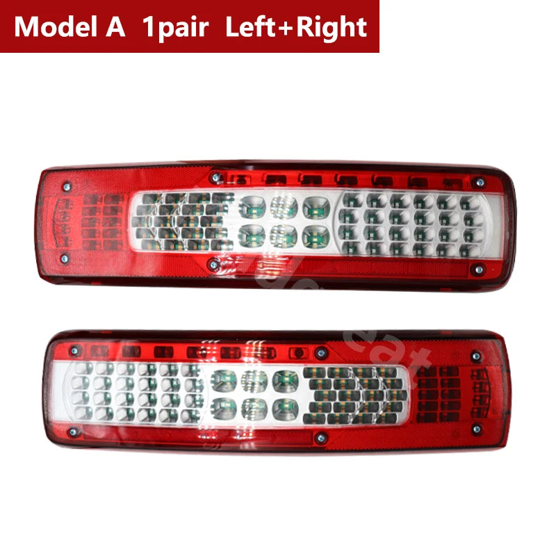 2PCS Pair 24V LED Truck Trailer Tail Lamp 82849894/84195505 82849925/84195519 For Volvo Truck FH16 FH13 FH 460 FMX 500