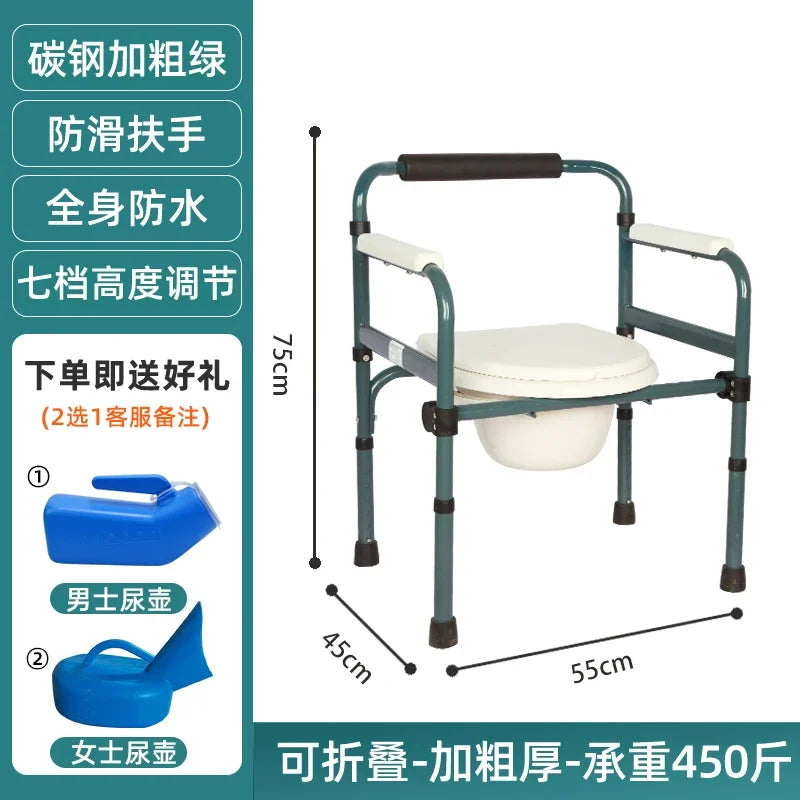 Bedside Potty Chairs Adult Bath Chair Bathroom Use Shower Stool Toilet Home Furniture Senior Asen Tabouret Pliant Portable Foot