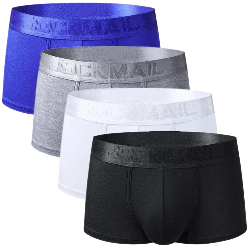 4PCS Male Panties Men Underwear Boxers Briefs Men Ropa Interior Hombre Calzoncillos Breathable Hombre Modal Cuecas Mascilinas