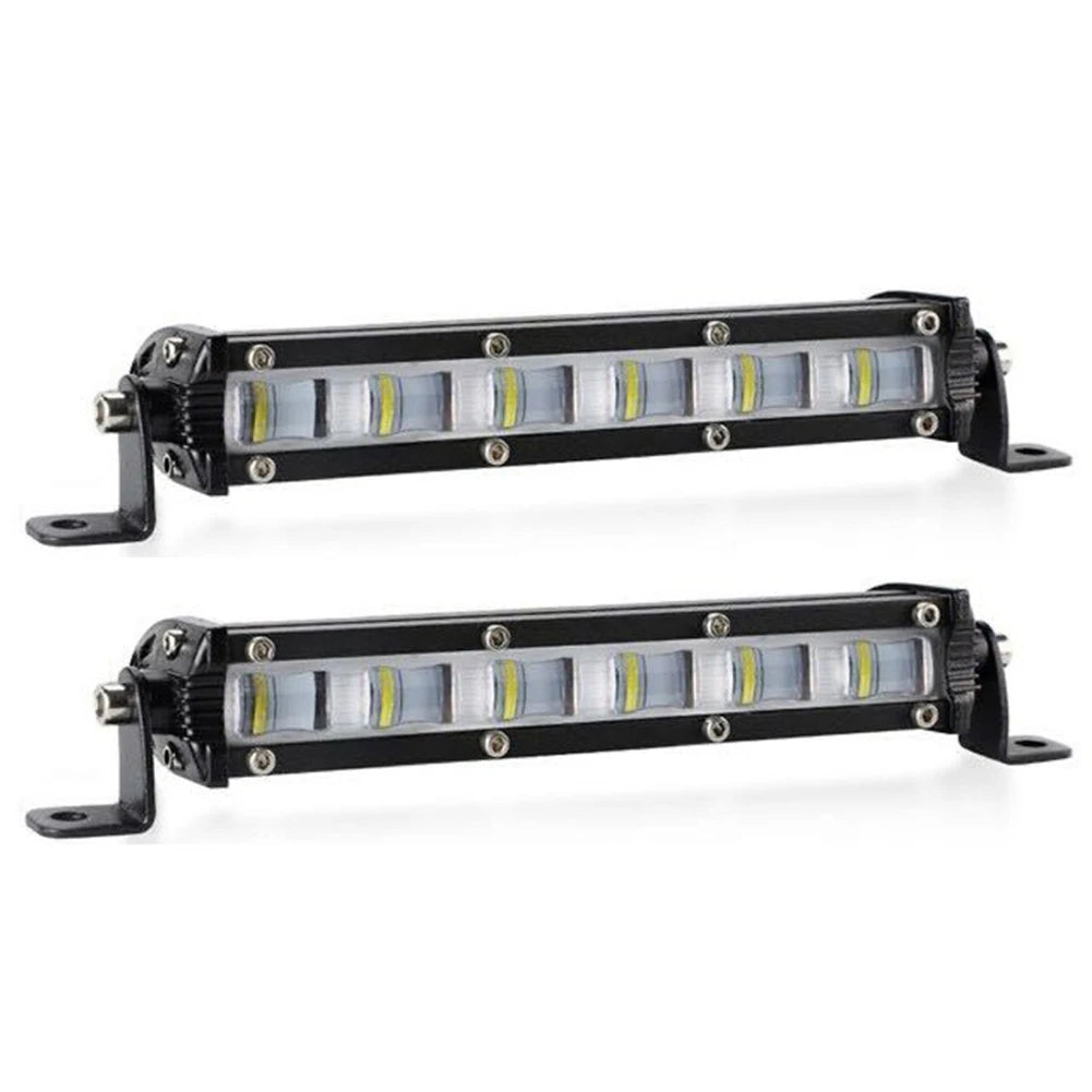 7inch LED Work Light Bar Slim Driving Fog Offroad Flood Beam ATV SUV UTV Truck Car Led Center Grid Light White