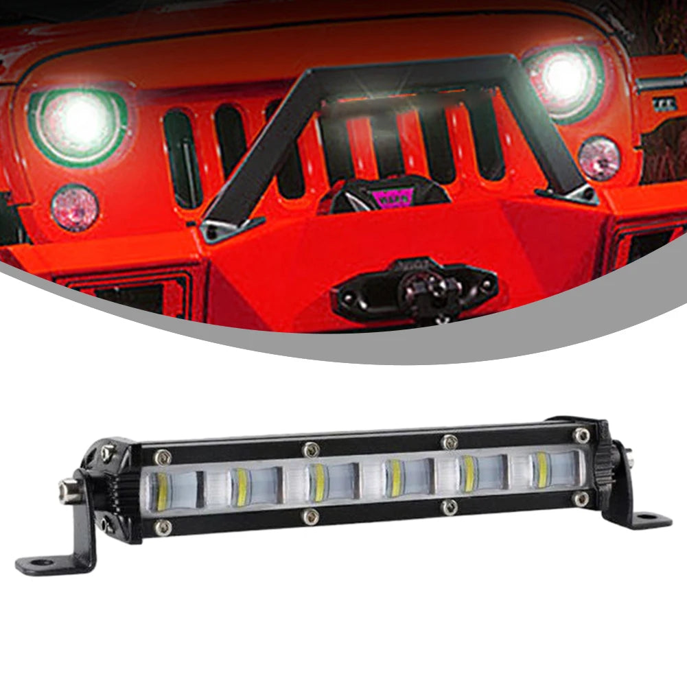 7inch LED Work Light Bar Slim Driving Fog Offroad Flood Beam ATV SUV UTV Truck Car Led Center Grid Light White