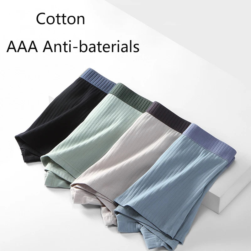 3pcs Man Boxers Underwear Breathable Undershorts Comfortable Cotton Men's Panties L XL XXL 3XL 4XL 5XL Ropa Interior Hombre