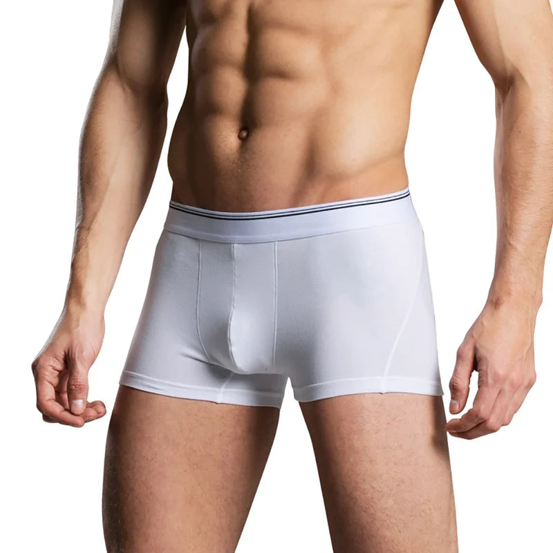 3PCS/Lots Men Cotton Underwear Seamless Boxer Shorts Cuecas Panties 3XL Breathable Boxershorts Ropa Interior Hombre Underpants