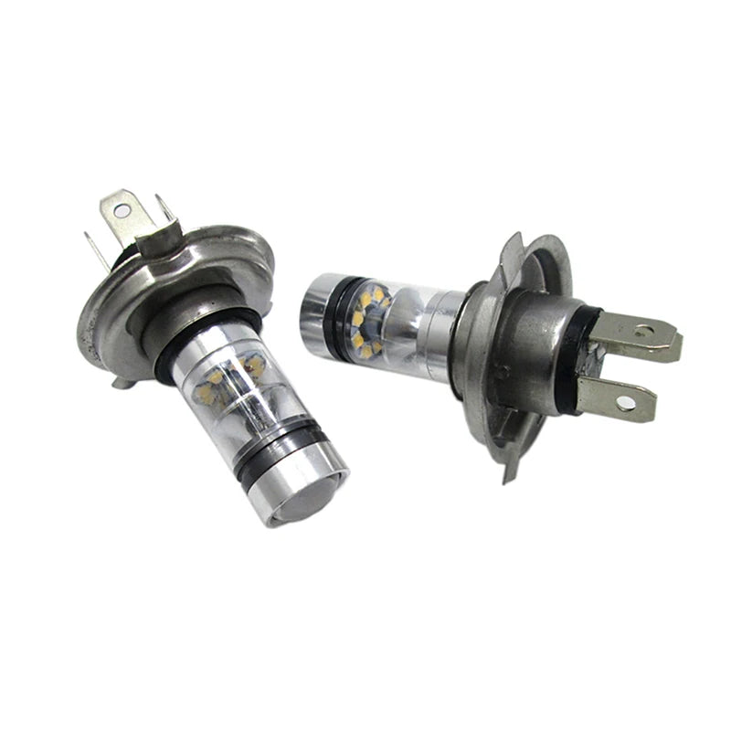 2PCS H4 LED Bulb White Car Motorcycle Headlight High Power 8000K Fog Light Driving Bulb 1800LM Headlight Bulb for Car Truck