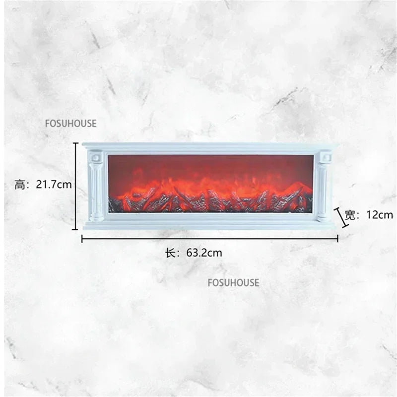 3D Simulierte Kamine Flamme Lampe Gefälschte Brennholz Kamin Europäische Dekoration Ornamente Licht Wohnzimmer TV Schrank Kamin