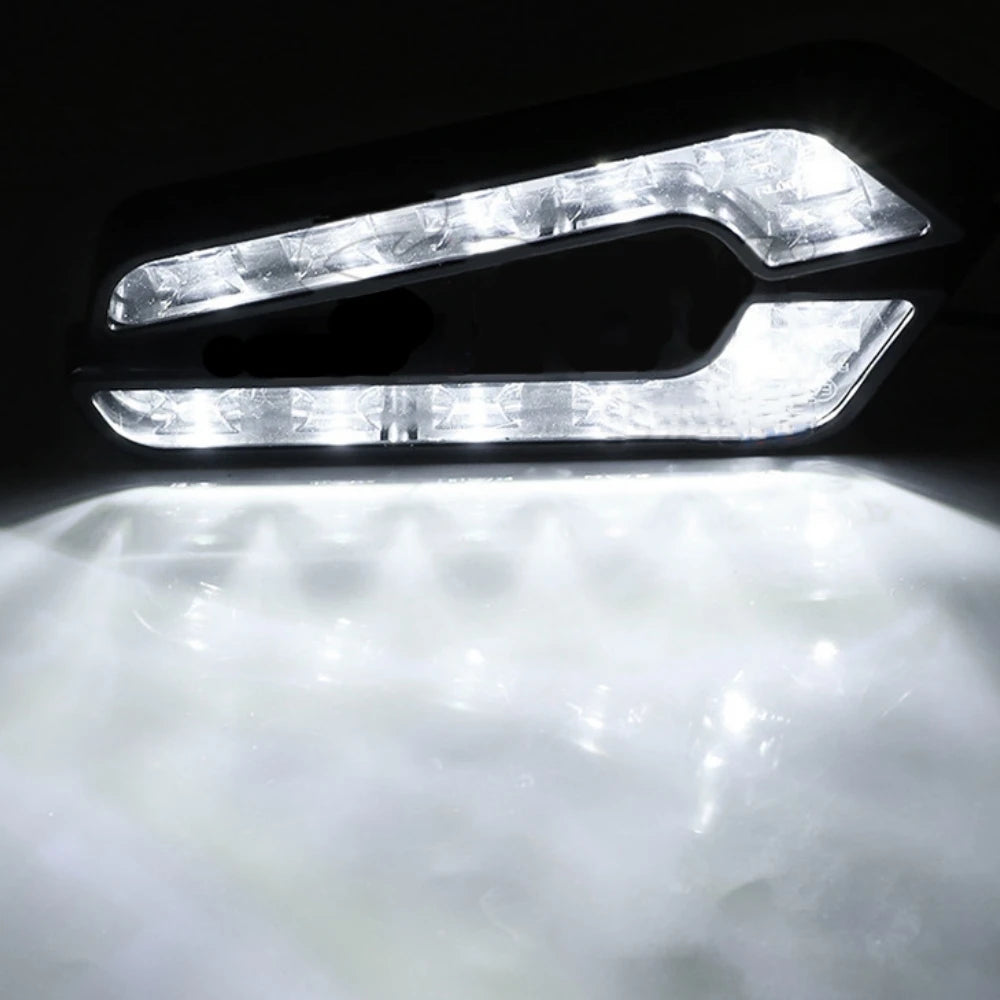 2x Bright White DC 12V 6 LED Daytime Running Light DRL Car Day Driving Fog Lamp for UTV Auto Truck