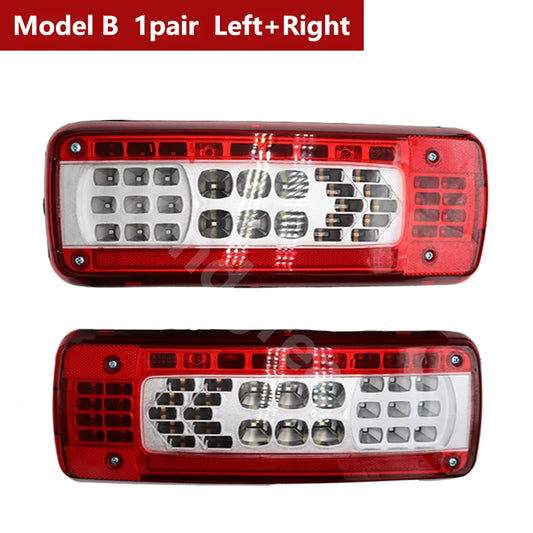 2PCS Pair 24V LED Truck Trailer Tail Lamp 82849894/84195505 82849925/84195519 For Volvo Truck FH16 FH13 FH 460 FMX 500