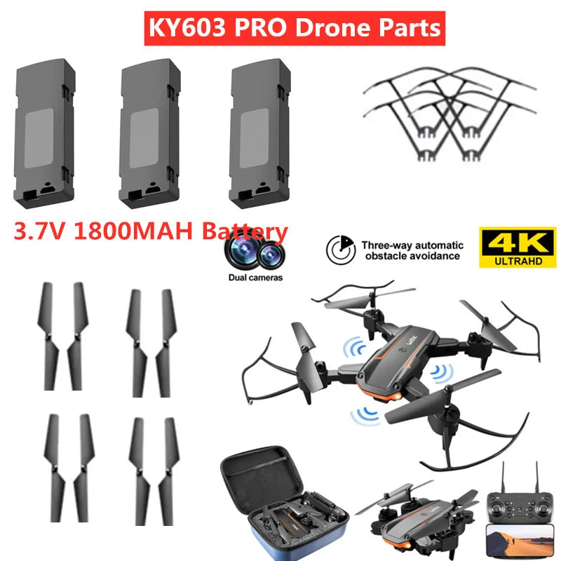3.7V 1800MAh battery for KY603 4K Dual Camera RC Drone Accessories KY603 PRO RC Drone Battery KY603 Pro Dron Battery Part