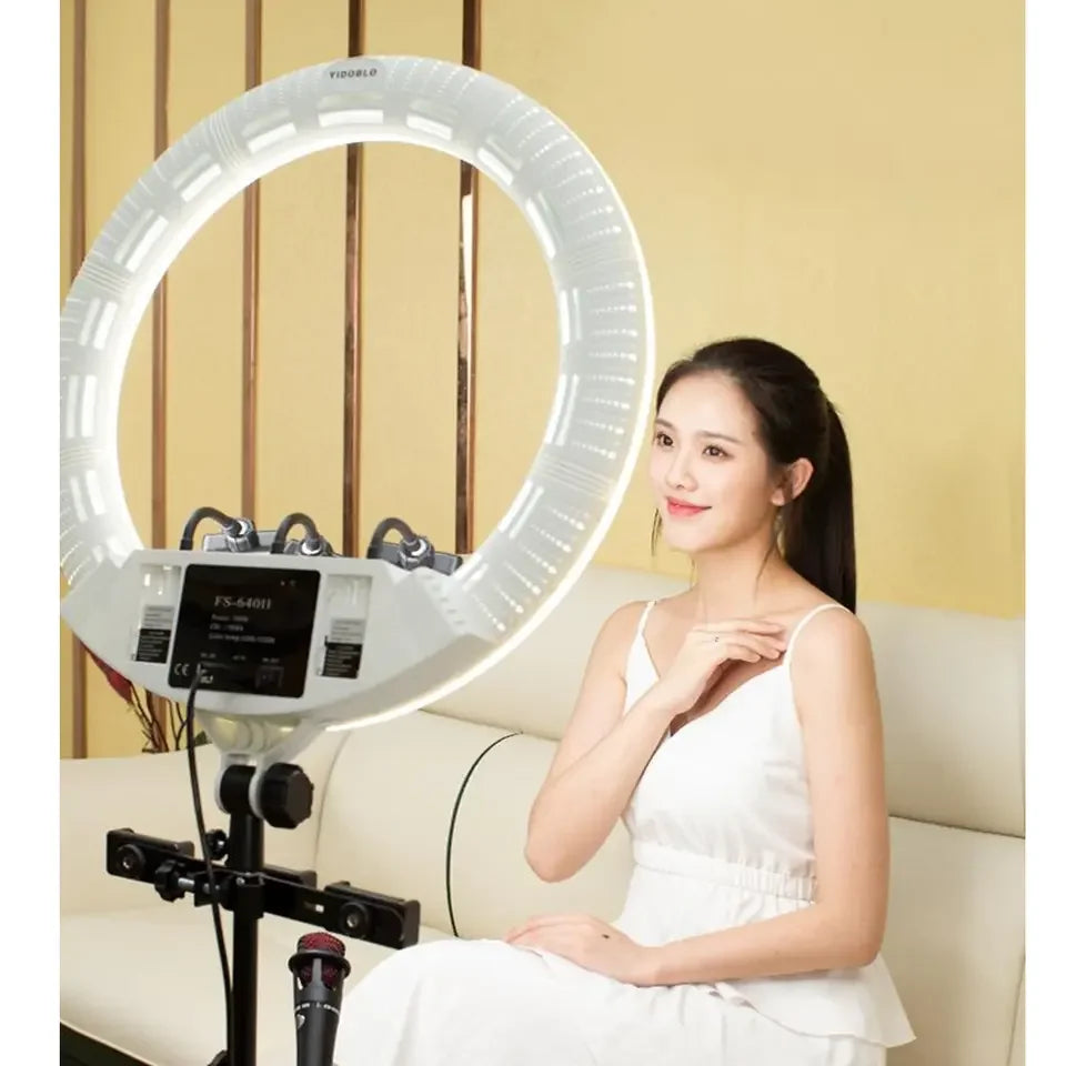 100W ring lamp FS 640II Video Photography Live Broadcast Youtube Vlog Fill Ring Light eyelash artist