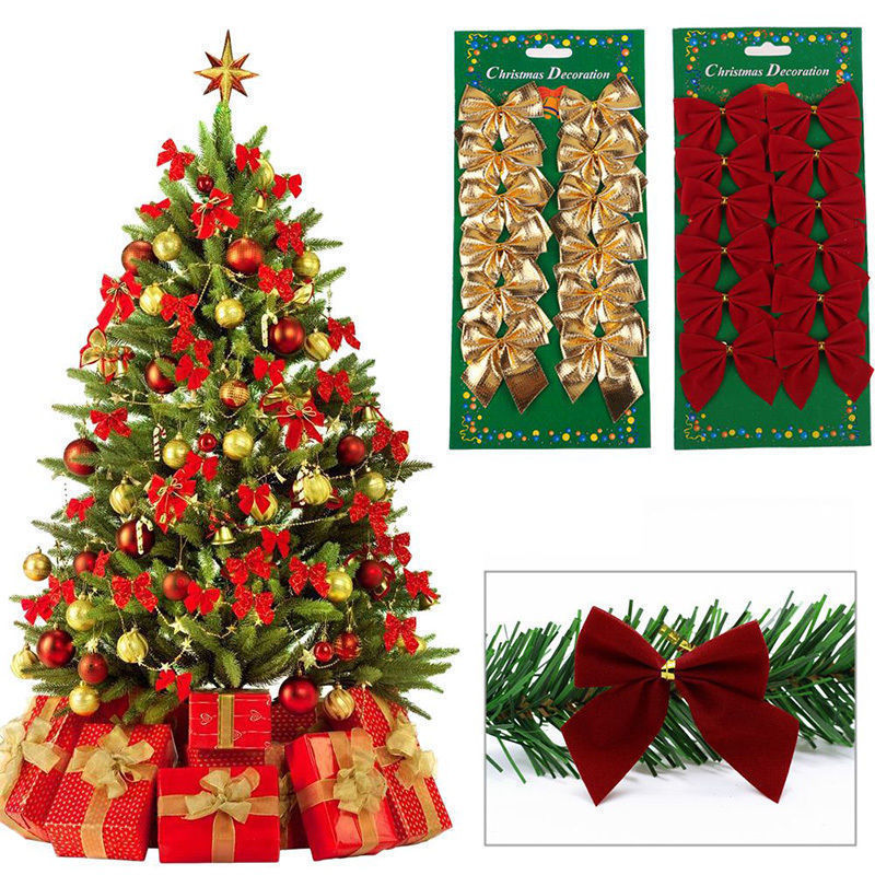 Adornos de árbol de Navidad arco de decoración de Navidad