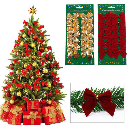 Adornos de árbol de Navidad arco de decoración de Navidad