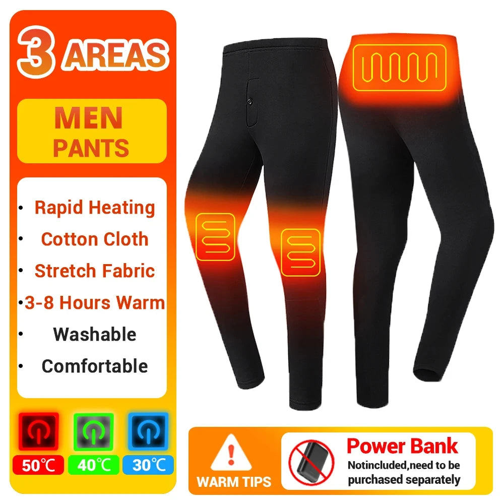 28 Area Winter Thermal Heated Jacket Women Vest Heated Underwear USB Electric Heating Clothing Men's Ski Suit Outdoor Warm Pants