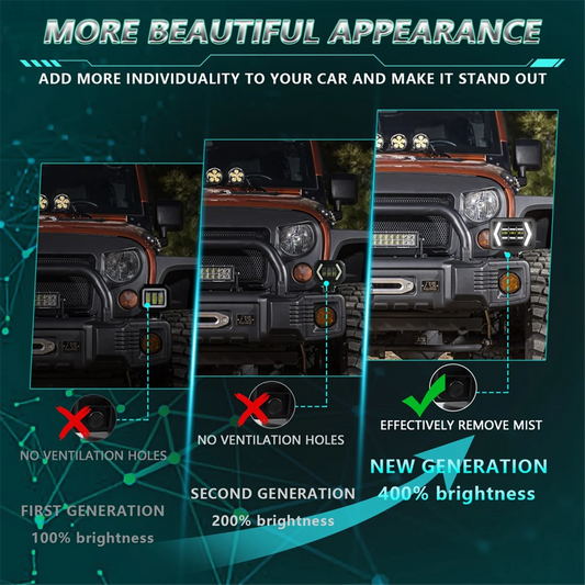 4.5 Inch LED Light Pods Offroad LED Driving Light 80W 8000LM Spot Light Turn Signal Light Work Light for Truck ATV UTV
