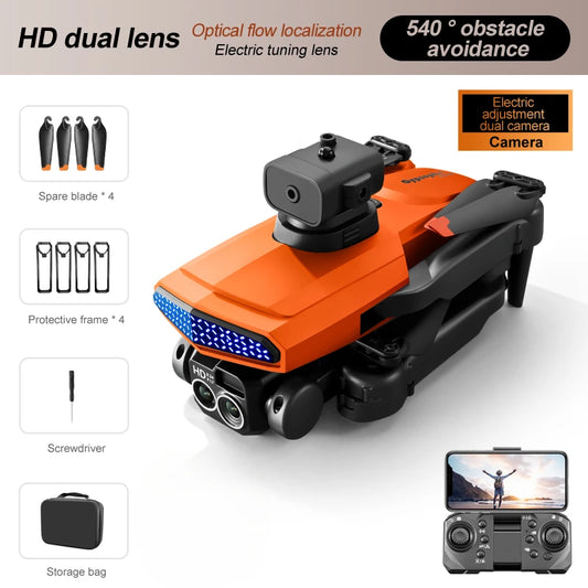 2024 New D6 Drone 4K Dual Camera WIFI FPV  Lift Obstacle Avoidance Aerial Photography Brushless Optical Flow Four Axis Dron Toy