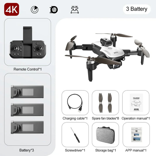 2024 New S2S Mini Drone Profesional 8K HD Camera Fly 25Min Obstacle Avoidance Brushless Foldable Quadcopter Optical Flow RC Dron